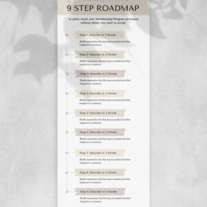 9 Step Road Map Template
