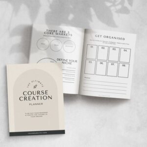 Course Creation Planner